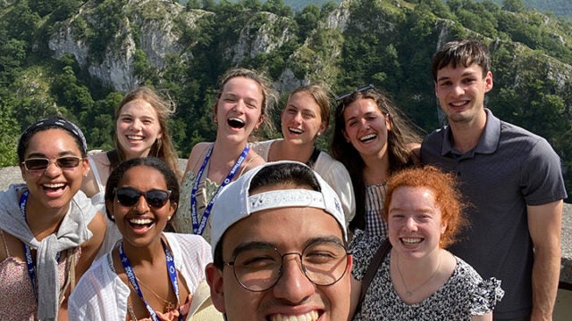 Georgetown students in Montserrat