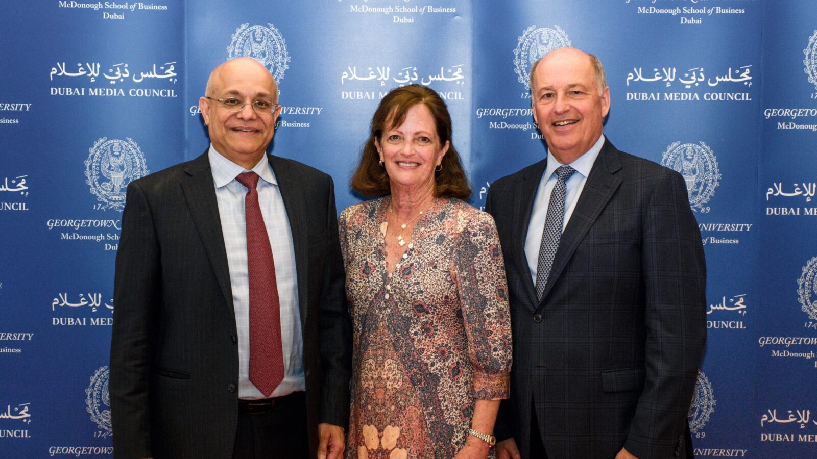 Sandeep Dahiya with Kay and Peter N. “Pete” Crnkovich.